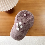 Chrome Hearts Retro Washed Baseball Hat Couple Casual Versatile Duck Tongue Hat