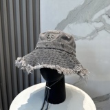 Chrome Hearts Fashion Denim Fisherman Hat Unisex Casual Versatile Sunshade Hat