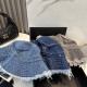 Chrome Hearts Fashion Denim Fisherman Hat Unisex Casual Versatile Sunshade Hat
