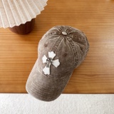 Chrome Hearts Retro Washed Baseball Hat Couple Casual Versatile Duck Tongue Hat