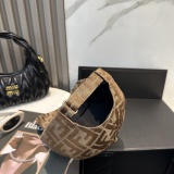 Fendi Classic FF Jacquard Baseball Hat Unisex Casual Versatile Duck Tongue Hat