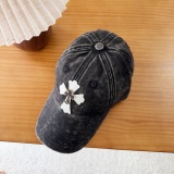 Chrome Hearts Retro Washed Baseball Hat Couple Casual Versatile Duck Tongue Hat