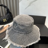 Chrome Hearts Fashion Denim Fisherman Hat Unisex Casual Versatile Sunshade Hat