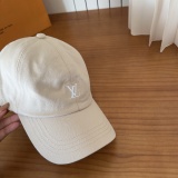 Louis Vuitton Simple Embroidered Logo Baseball Hat Unisex Casual Versatile Duck Tongue Hat