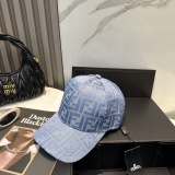 Fendi Classic FF Jacquard Baseball Hat Unisex Casual Versatile Duck Tongue Hat