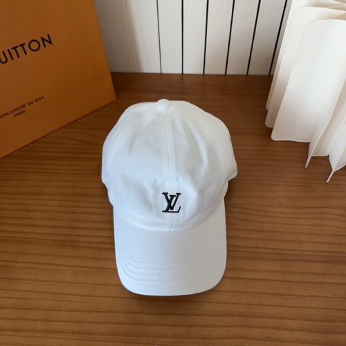 Louis Vuitton Simple Embroidered Logo Baseball Hat Unisex Casual Versatile Duck Tongue Hat