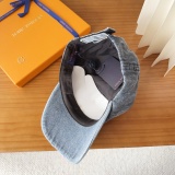 Louis Vuitton Fashion Embroidered Cowboy Baseball Hat Couple Casual Versatile Duck Tongue Hat