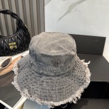 Chrome Hearts Fashion Denim Fisherman Hat Unisex Casual Versatile Sunshade Hat