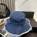 Chrome Hearts Fashion Denim Fisherman Hat Unisex Casual Versatile Sunshade Hat