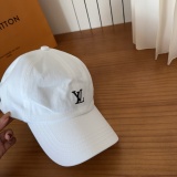 Louis Vuitton Simple Embroidered Logo Baseball Hat Unisex Casual Versatile Duck Tongue Hat