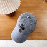 Chrome Hearts Retro Washed Baseball Hat Couple Casual Versatile Duck Tongue Hat