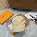 Louis Vuitton Simple Embroidered Logo Baseball Hat Unisex Casual Versatile Duck Tongue Hat 