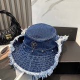 Chrome Hearts Fashion Denim Fisherman Hat Unisex Casual Versatile Sunshade Hat