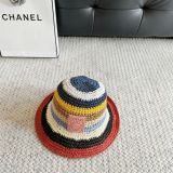 Loewe Retro Art Rainbow Weaving Foldable Fisherman's Hat