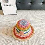 Loewe Retro Art Rainbow Weaving Foldable Fisherman's Hat