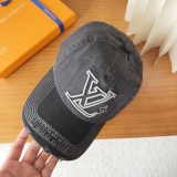 Louis Vuitton Fashion Embroidered Cowboy Baseball Hat Couple Casual Versatile Duck Tongue Hat