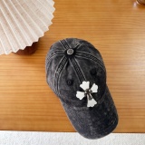 Chrome Hearts Retro Washed Baseball Hat Couple Casual Versatile Duck Tongue Hat