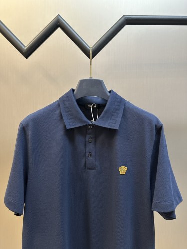 Versace New Fashion Embroidered Logo Casual Short Sleeved Polo Shirt
