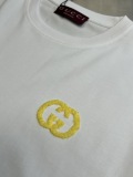 Gucci Fashion Plush GG Round Neck Short Sleeve Couple Casual Loose T-shirt