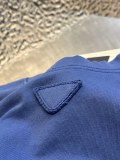 Prada Classic Triangle Logo Casual Versatile Round Neck Long Sleeve T-shirt