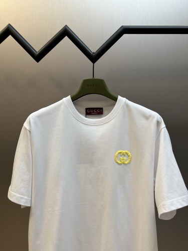 Gucci Fashion Plush GG Round Neck Short Sleeve Couple Casual Loose T-shirt
