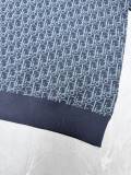Dior New Women's Full Logo Jacquard Short Sleeve Knitted Shirt