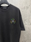 Chrome Hearts Fashion Heavy Embroidered Short Sleeve Couple Casual Round Neck T-shirt