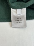 Dior Fashion Versatile Full Ink Green Dark Pattern Vintage Long Sleeve Denim Shirt