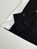 Balenciaga x NBA Fashion Embroidered Logo Splicing Color Contrasting Short Sleeve Baseball Collar Shirt