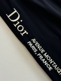 Dior Couple Fashion Versatile Embroidered Logo Letter Nylon Casual Pants
