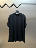 Prada Classic Embroidered School Emblem Logo Round Neck T-shirt Couple Casual Oversize Short Sleeve