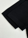 Dior Fashion Versatile Embroidered Logo Four Button Knitted Short Sleeve Polo Shirt
