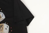 Loewe Fashion Dice Logo Printed Round Neck T-shirt Couple Casual Embroidered Short Sleeve