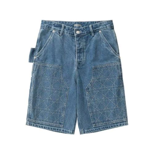 Dior Classic Vine Pattern Denim Work Shorts