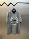 Louis Vuitton 26SS Fashion Iris Logo Printed Round Neck T-shirt Couple Casual Oversize Short Sleeve