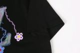 Louis Vuitton Fashion 3D Embroidered Round Neck T-shirt Couple Casual Loose Short Sleeve