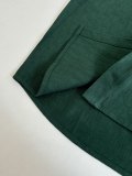 Dior Fashion Versatile Full Ink Green Dark Pattern Vintage Long Sleeve Denim Shirt
