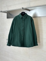 Dior Fashion Versatile Full Ink Green Dark Pattern Vintage Long Sleeve Denim Shirt Dior Fashion Versatile Full Ink Green Dark Pattern Vintage Long Sleeve Denim Shirt