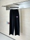 Balenciaga Fashion Pink Gradient Logo Printed Sports Pants Couple Versatile Casual Wide Leg Pants