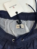 Moncler Unisex Classic Side Striped Nylon Casual Beach Shorts