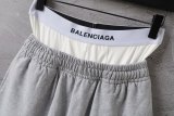 Balenciaga Fashion Embroidered Underwear Splicing Fake Two piece Sports Shorts Couple Versatile Casual Pants