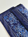 Gucci Fashion Blues Paisley Cashew Flower Full Print Short Sleeve Shirt Set