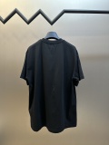 Prada Classic Embroidered School Emblem Logo Round Neck T-shirt Couple Casual Oversize Short Sleeve