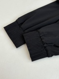 Dior Classic Embroidered Logo Stand up Collar Zipper Jacket Nylon Jacket