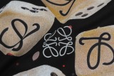Loewe Fashion Dice Logo Printed Round Neck T-shirt Couple Casual Embroidered Short Sleeve
