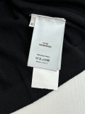 Dior Fashion Versatile Embroidered Logo Four Button Knitted Short Sleeve Polo Shirt