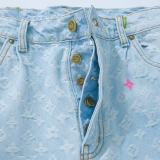 Louis Vuitton Fashion Embroidered Logo Casual Jeans
