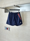 Moncler Unisex Classic Side Striped Nylon Casual Beach Shorts
