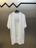 Prada Classic Embroidered School Emblem Logo Round Neck T-shirt Couple Casual Oversize Short Sleeve