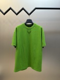 Prada Classic Simple Round Neck T-shirt Couple Casual Oversize Short Sleeve